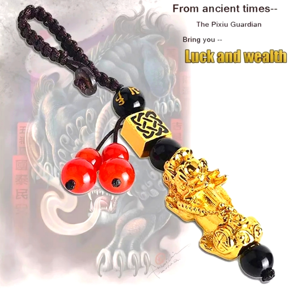 Pixiu luck & wealth keychain accessories